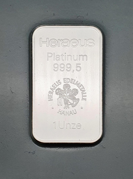 Platinbarren 1 oz - abweichende zertifizierte Hersteller